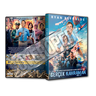 Gerçek Kahraman - Free Guy 2021 Türkçe Dvd Cover Tasarımı